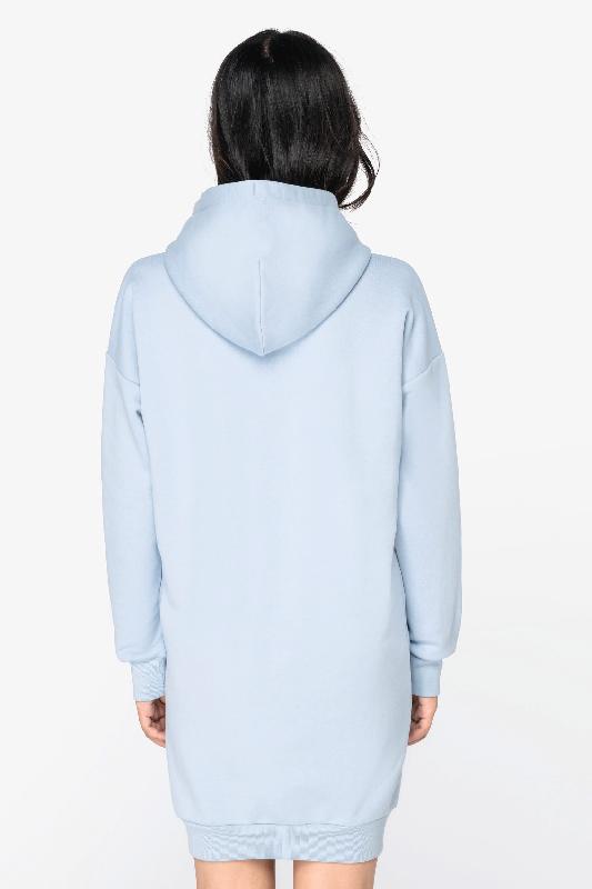 Robe sweat-shirt écoresponsable à capuche femme - Native Spirit - Réf: NS5005 - Coton biologique et polyester recyclé_3