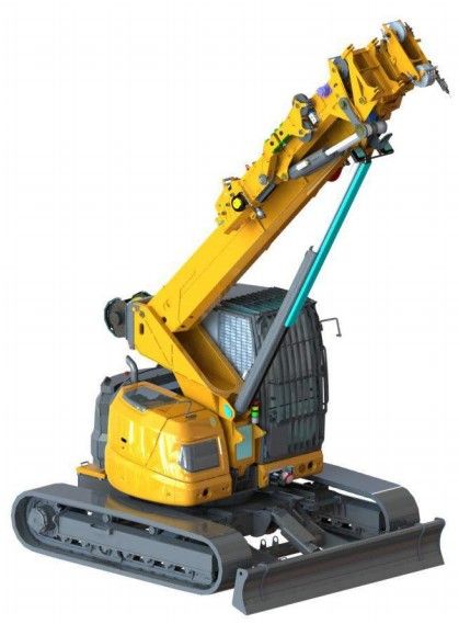 SPK60 - Mini Grue Télescopique sur Chenilles avec Cabine - Jekko - 6000 kg_3