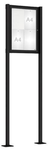 Vitrine Tradition - Affichage simple face - Peint sur poteaux - Taille de 2 à 18 A4_3