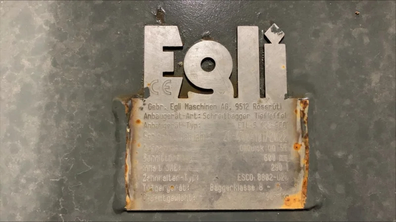 Godet de creuse Egli pour pelle araignée ETL-S 120-600 - OilQuick OQ 60 - ZG-4404101 - 2022 - 600 mm_3