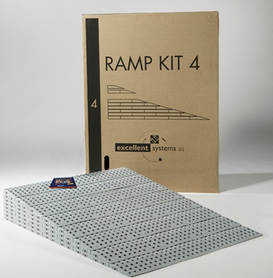 Kit rampes modulaires - larges de 75 cm - pour seuils jusqu'à 15 cm - résistantes et légères_3