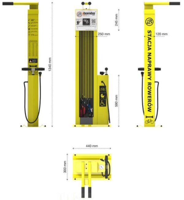 Station de réparation et gonflage vélo Scandic_3