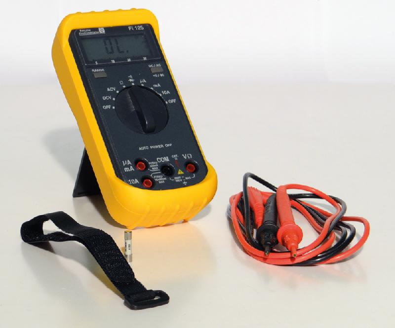 FI125 - Multimètre numérique portable RMS 3 200 points - Mesure tension, résistance, courant - Protection 600V CAT III_3