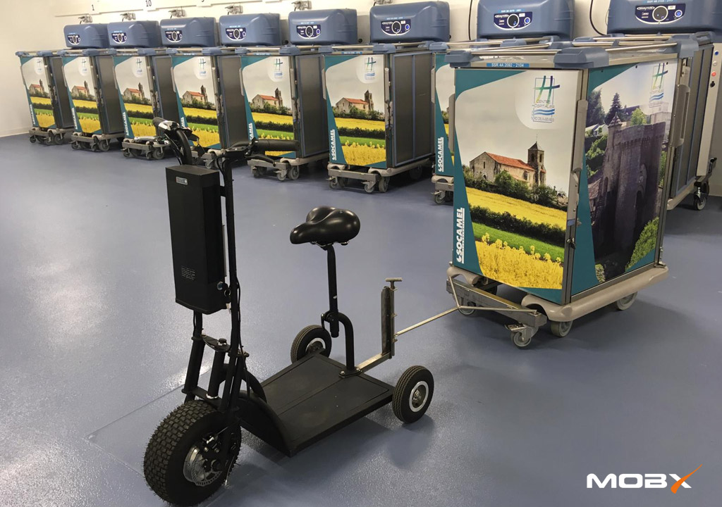 Trottinette industrielle électrique sur-mesure MOBX-H - vitesse maîtrisée, traction jusqu'à 400kg, autonomie jusqu'à 35km_3