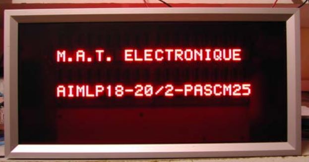 Afficheur industriels multi-caractères alphanumériques, multi-lignes idéale pour l'ateliers, le ligne de fabrication,... - Séries AIMLP -AIMLPBC AIMLP3C -AIMLP7C_3