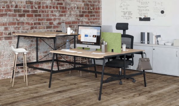 Bureau open space collaboratif flexible et modulaire - Alto - Buronomic avec plateaux ergonomiques et connectique intégrée_3