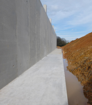 Murs préfabriqués en béton pour résistance aux forces de pression