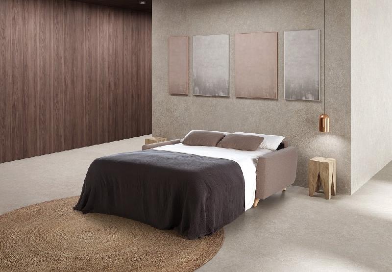 Canapé convertible express CONCA 160x190 cm - tissu personnalisable - matelas épaisseur 13 cm_3