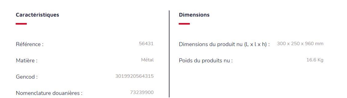 Cendrier corbeille sur pied KOPA - Réf. 56431 - Rossignol - 6L/30L - Gris métal_3