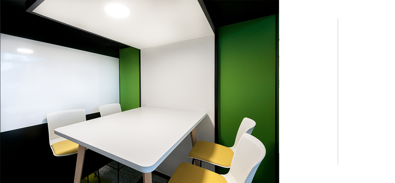 Cloison amovible et acoustique de bureau - Omnidec - personnalisable, connectée et fonctionnelle_3