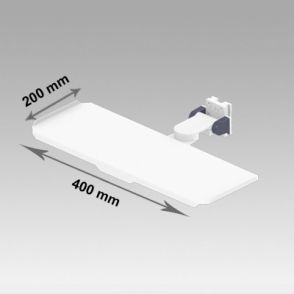 E Cart LD 8 - Pré-configuration pour écran et clavier - Chariot informatique médical - Ergonoflex - 25 kg_3