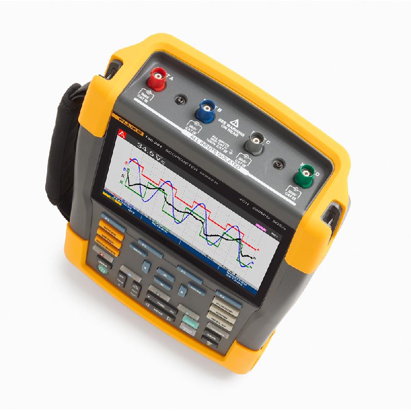 FLUKE-190-204-III-S - Oscilloscope numérique portable ScopeMeter, 4 voies, 200 MHz, entrées flottantes, IP51, logiciel et mallette_3