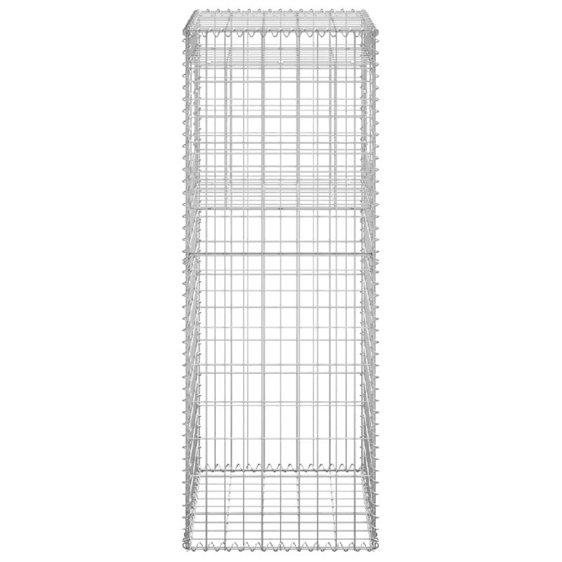 Vidaxl poteaux à panier de gabion 2 pcs 50x50x140 cm fer 151271_3