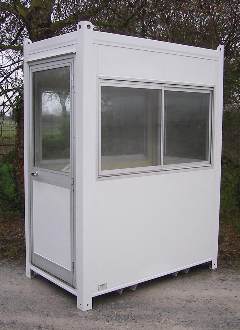 Bungalow de chantier mgn 12 / monobloc / guérite / aménagé / 1.2 x 1.11 x 2.59 m_3