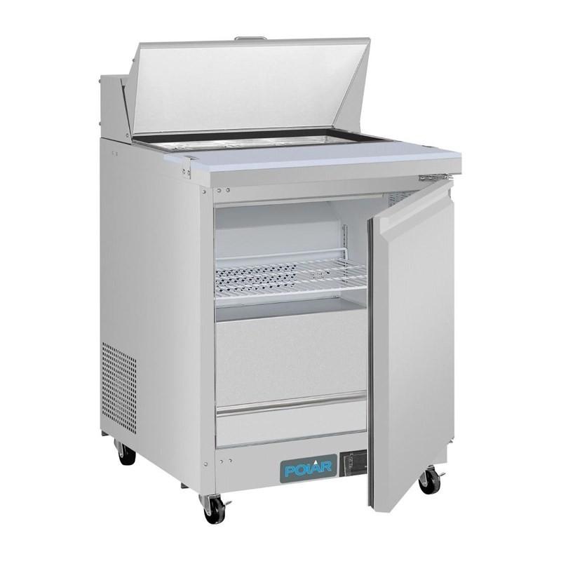 Comptoir de préparation réfrigéré positif 1 porte Série U 154L UA009 Polar_3