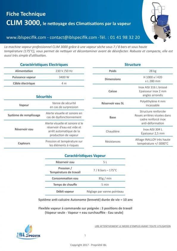 Nettoyeur à vapeur professionnel spécial climatisation - CLIM 3000_3