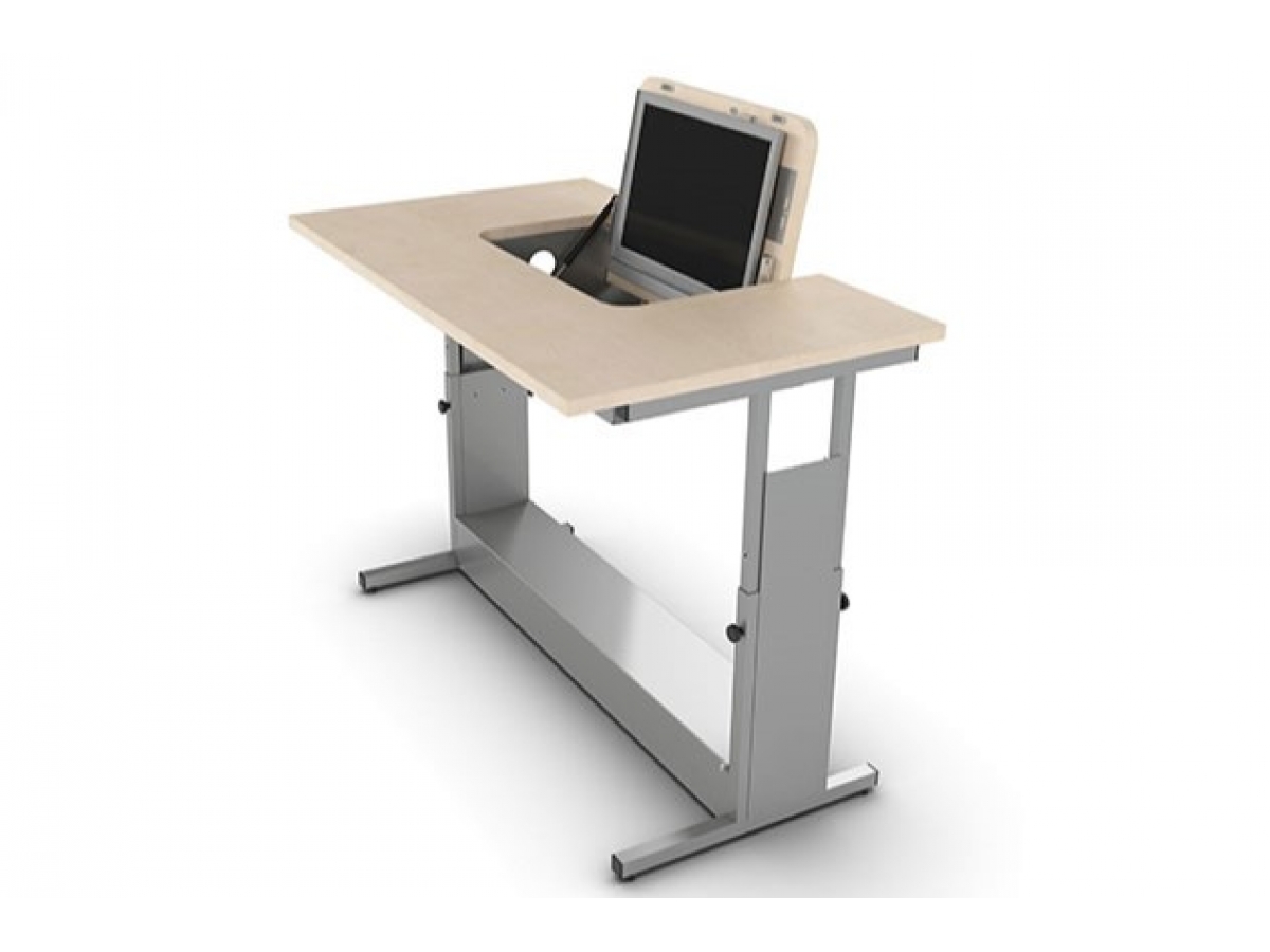 Table informatique à écran rabattable pour sécuriser l'équipement informatique - DATA_3