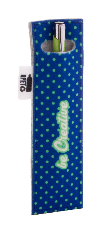 Étui à stylo personnalisé en feutre RPET - Impression sublimation - Couleur gris_3