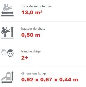 Jeu à ressort voiture monoplace - Conforme EN1176 - Référence BT15168 - Ressort EIBACH et plastiques HDPE_3