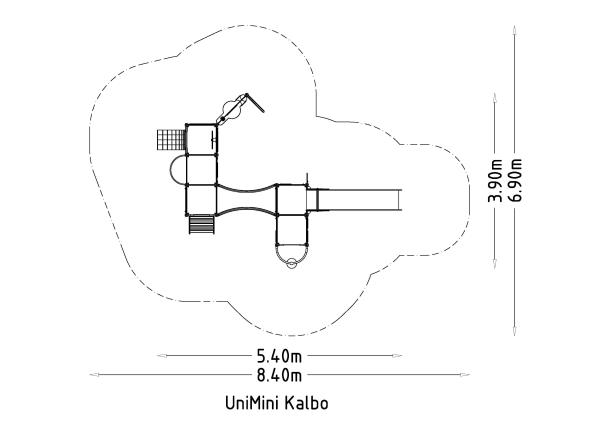Structure multi-jeux UniMini Kalbo - 3 à 5 ans - 8055773 - Hags - 5400x3900x2500 mm_3