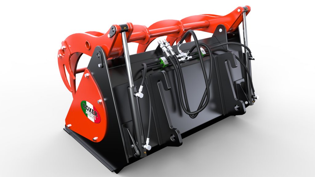 Godet pélican pour chargeuse articulée et valet de ferme - Croco 4 ou 5 dents - Accroche standard (W/EURO)_3