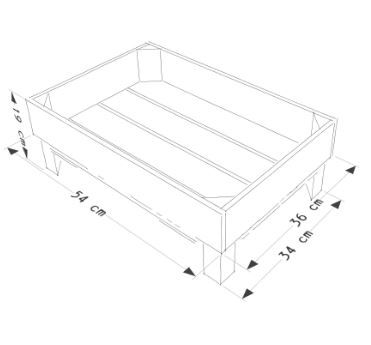 S1 - Caisse jardinière en bois Simply A Box - L36 x H19 x P54 cm - Bois brut ou 6 coloris de lasure à l'eau_3