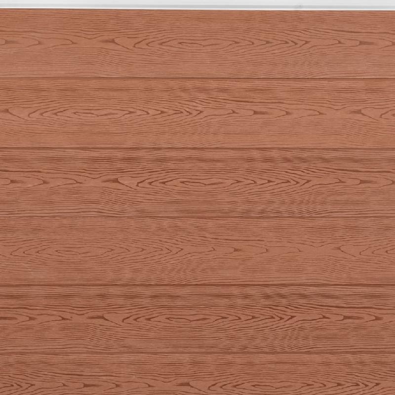 Vidaxl ensemble de panneaux de clôture marron 699x186 cm wpc 3211832_3