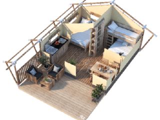 Comète - tente glamping - yala - surface totale : 321,2 ft²_3