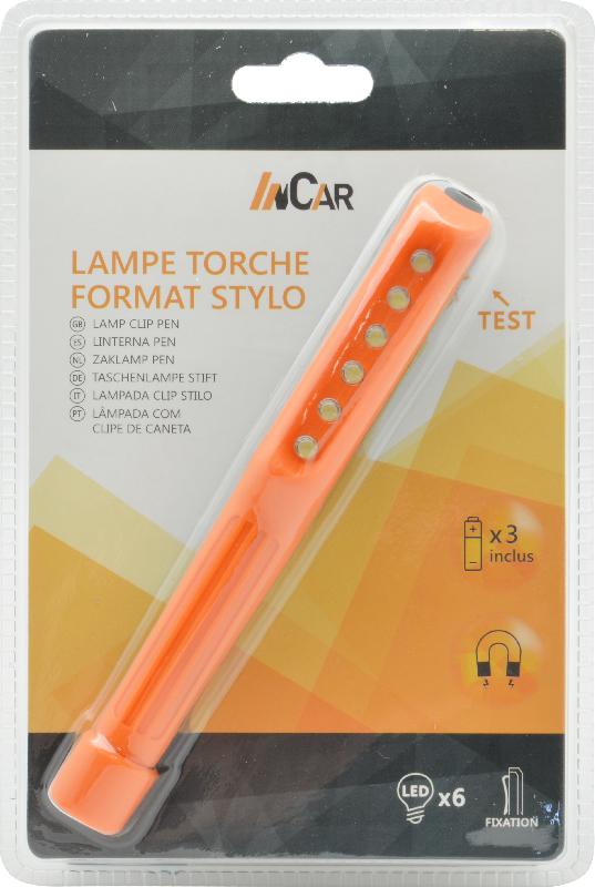 INCAR - Lampe torche à LED format stylo - 6 LED - Base magnétique - 936226_3