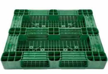 Palette plastique lourde PlanetPal Mix 10A12 HB5RR - Export - Ref PA-LO-0124 - 1000x1200 mm, rebords, 5 semelles, 9 plots_3