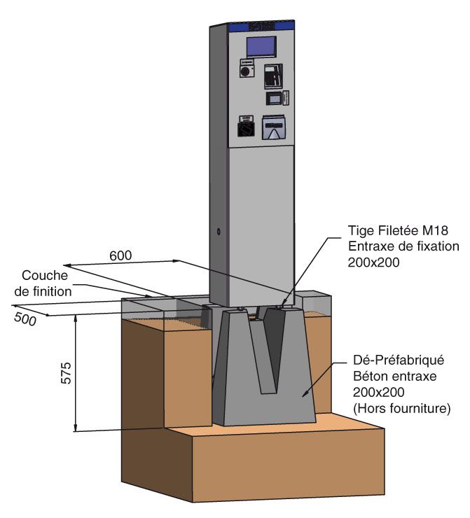 Pco 1002 a - borne de paiement parking - urbaflux - alimentation électrique 230v_3