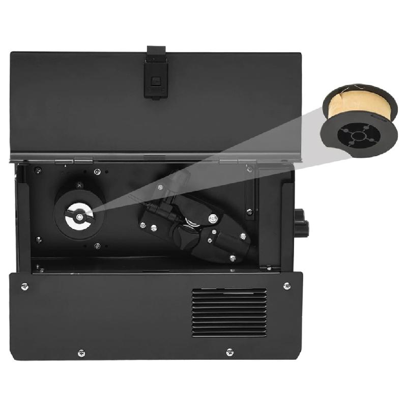 Vidaxl machine à souder à flux sans gaz mig 120a 153092_3