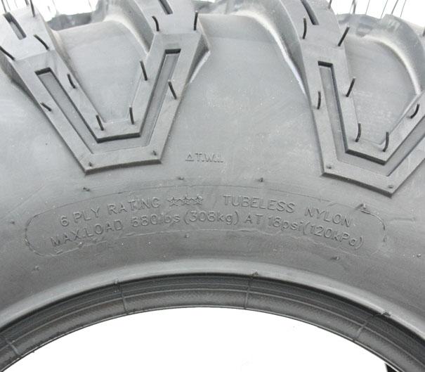 2 - Pneus 25x10.00R12 6 plis Wanda P3035 pour VTT, à indice de charge TL_3