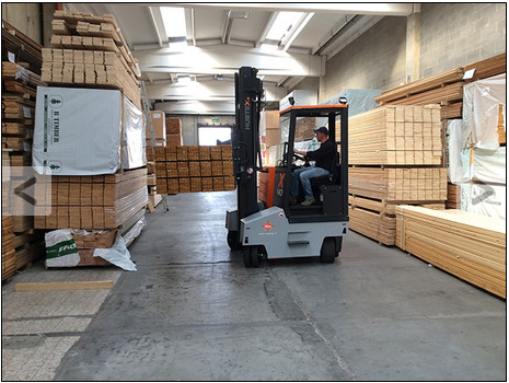 Chariot FluX pour chargement et déchargement de poids-lourds