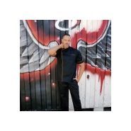 Harry-orange-mc-s - veste de cuisine - manelli - liseré orange_3