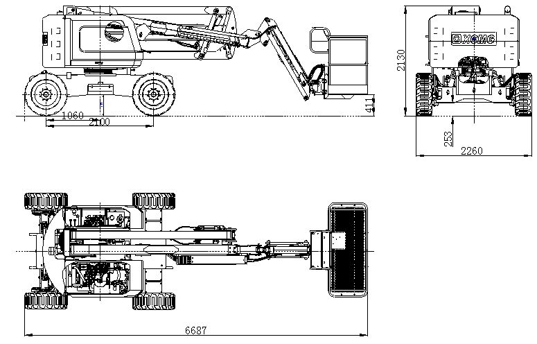 Gtbz14e nacelle articulée - xcmg - charge max.230kg_3