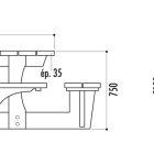 Table pique nique Essen en Pin du Nord traité autoclave classe IV_3