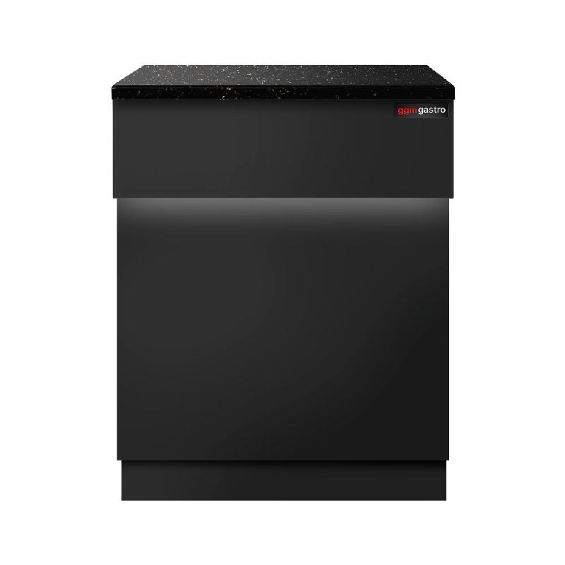 Comptoir caisse TORONTO - L600 mm - Plan de travail en granit Noir - P900_3