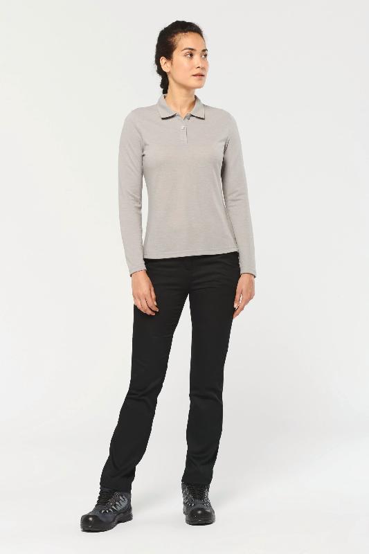 Polo manches longues femme - Réf: WK277 - WK. Designed To Work - 65% polyester / 35% coton - Lavable à 60°C_3