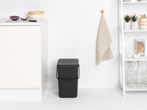 Poubelle Brabantia Sort & Go - 25 litres - Grey - Multi-talent - volume M (25 L)_3