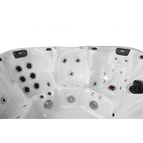 THE JOY - Spa portable - 4 places - 7 assises - 225x225x91 cm - Massage Aqua Rolling et 70 jets_3