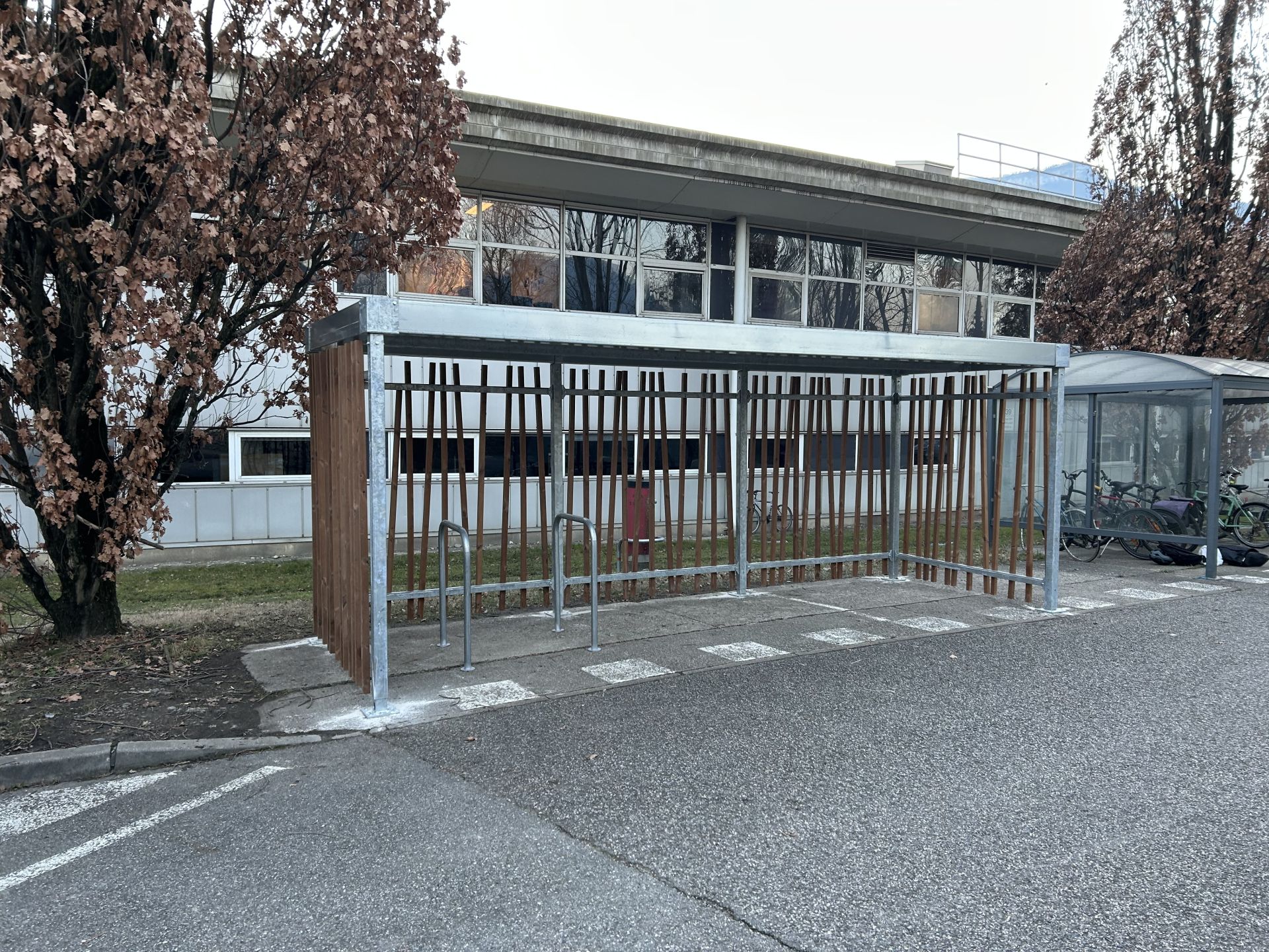 Abri vélo ouvert en bois design et modulaire - JUNGLE_3