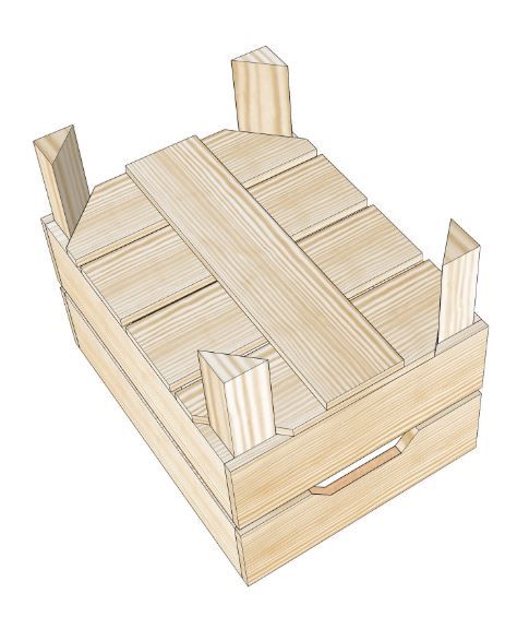 Caisse jardinière en bois L2 - Simply à box - L36 x H29 x P27 cm - Bois brut et 6 coloris de lasure à l'eau_3