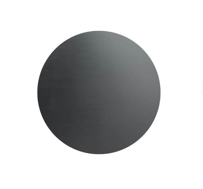 X Cross table de bistrot avec piètement sable + plateau HPL noir Ø70 cm_3