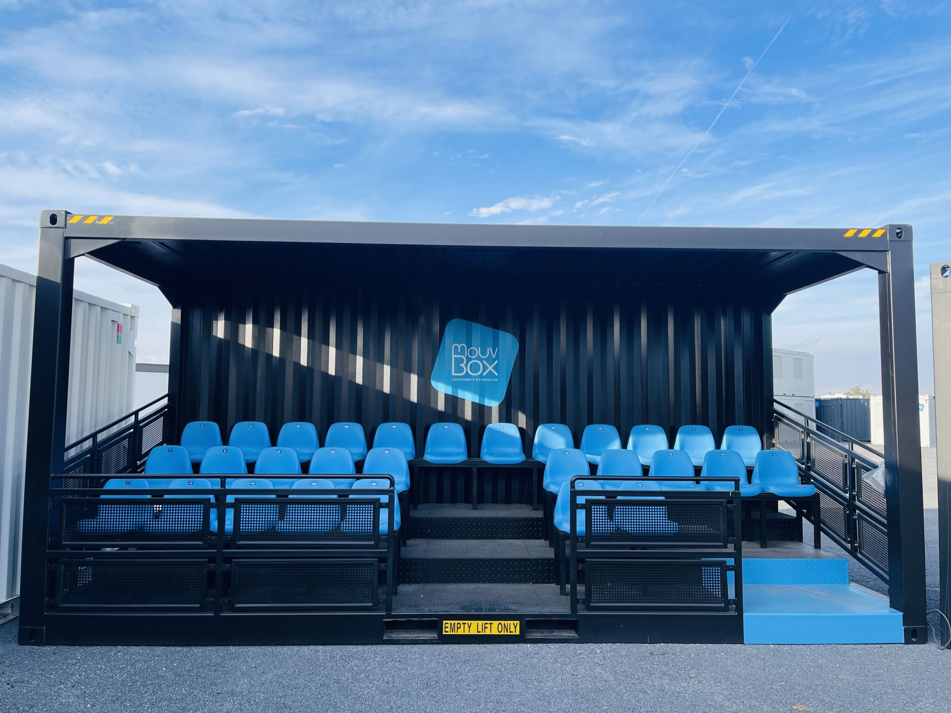 Gradin modulaire pour infrastructures sportives