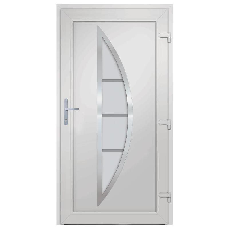 Vidaxl porte d'entrée anthracite 98x190 cm pvc 3187880_3