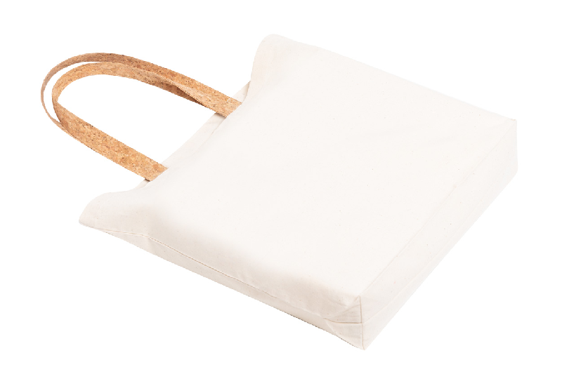 Tote-bag publicitaire en coton - petites anses en liège naturel - 180 g/m² - couleur naturelle_3