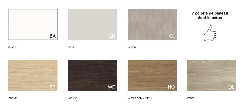 Caisson mobile 3 tiroirs avec coussin - Officity - Noir, 3 tiroirs, Noyer Canaletto_3