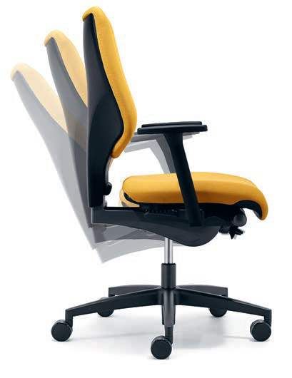 Fauteuil de bureau ergonomique, avec 3 mécanismes synchrones pour l'individualiser - SHAPE-XTL_3