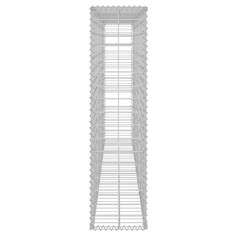 Vidaxl mur à gabion avec couvercles acier galvanisé 200 x 20 x 85 cm 143580_3